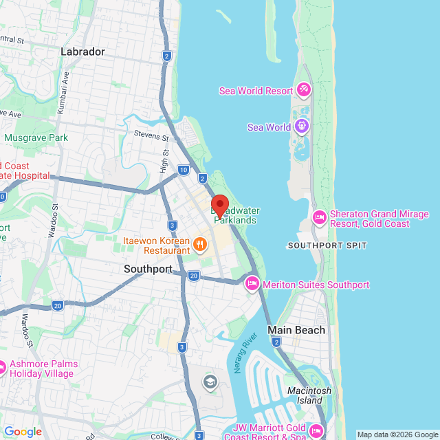 Map of event location, Sundown | Southport | EventsontheHorizon.com