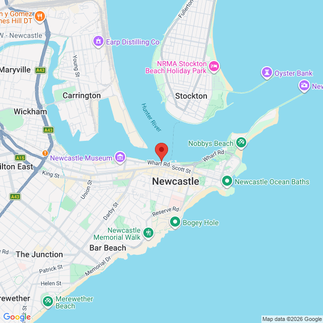 Map of event location, Rolling Sets Festival 2026 | Newcastle | EventsontheHorizon.com