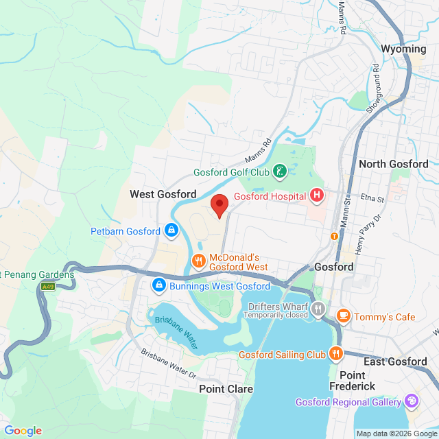 Map of event location, BREW-B-Q 2026 | West Gosford | EventsontheHorizon.com