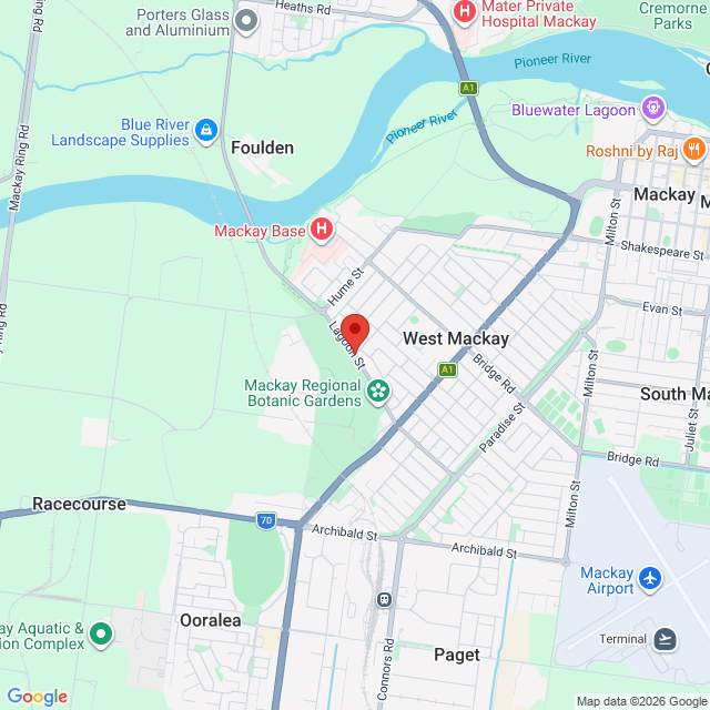 Map of event location, BMA River 2 Reef Ride 2026 | Mackay | EventsontheHorizon.com