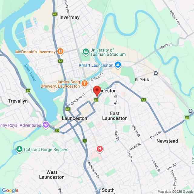 Map of event location, Phil Jamieson – PJ Air Tour | Launceston | EventsontheHorizon.com