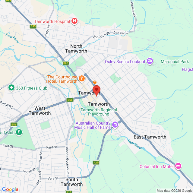 Map of event location, Macy Gray Live – The Encore Tour | Tamworth | EventsontheHorizon.com