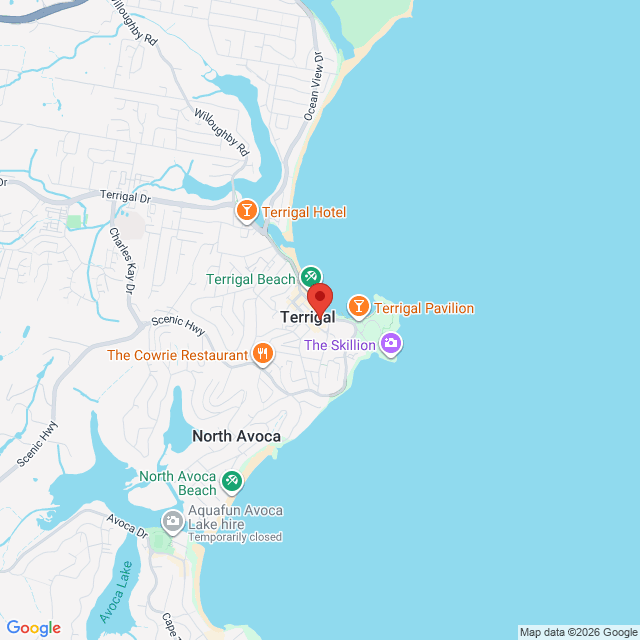 Map of event location, The Jungle Giants – Experiencing Feelings of Joy Tour | Terrigal | EventsontheHorizon.com