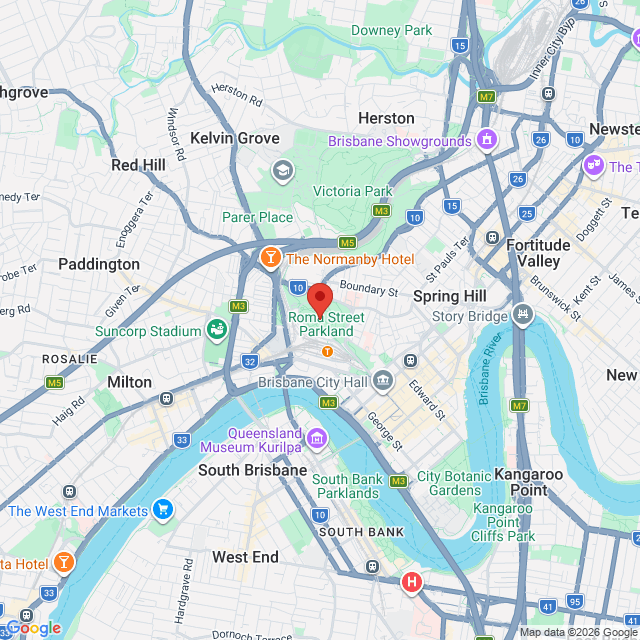 Map of event location, Night at the Parkland – PNAU | Brisbane | EventsontheHorizon.com