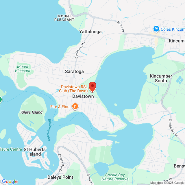 Map of event location, Mr Snotbottom – Stinky Silly Show | Davistown | EventsontheHorizon.com
