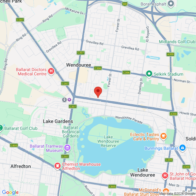 Map of event location, Burn The Floor – Luminous | Wendouree | EventsontheHorizon.com
