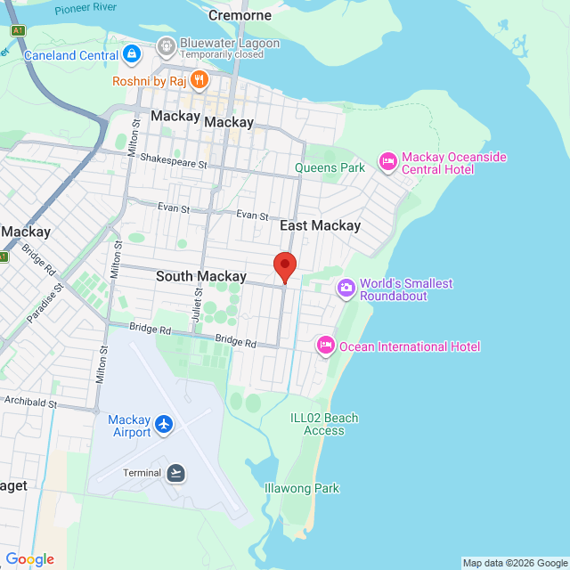 Map of event location, G’day Little Queenslanders | Mackay | EventsontheHorizon.com