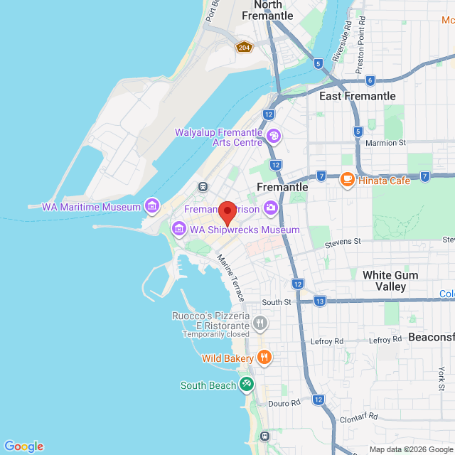 Map of event location, Less Than Jake – ‘Circus Down Under’ Tour | Fremantle | EventsontheHorizon.com