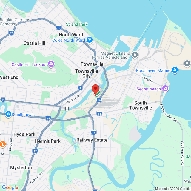 Map of event location, Foo Fighters – Take Cover Tour | Townsville | EventsontheHorizon.com