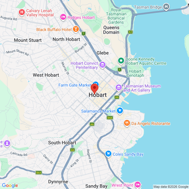 Map of event location, King Parrot – Off the Beaten Track Tour | Hobart | EventsontheHorizon.com