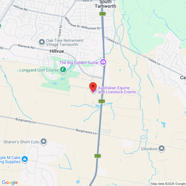 Map of event location, PBR Australia Monster Energy Tour | Tamworth | EventsontheHorizon.com