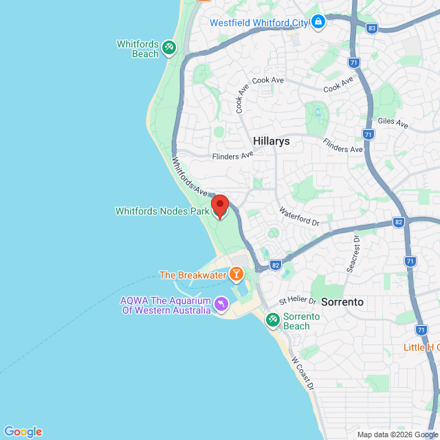 Map of event location, Castaway Festival | Hillarys | EventsontheHorizon.com